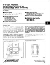 Click here to download P4C1682-30SC Datasheet