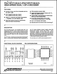 Click here to download P74FCT139CTD Datasheet