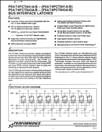 Click here to download P74FCT3841DP Datasheet