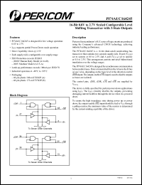 Click here to download PI74AUC164245 Datasheet