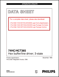 Click here to download 74HC365U Datasheet