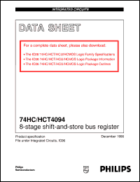 Click here to download 74HC4094U Datasheet