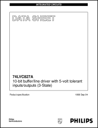 Click here to download 74LVC827AD Datasheet