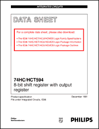 Click here to download 74HC594N Datasheet