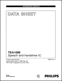 Click here to download TEA1098TV/C1 Datasheet