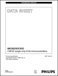 Click here to download P83C652EFAA Datasheet