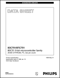 Click here to download P87C751-4DB Datasheet