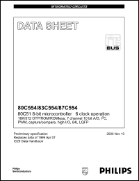 Click here to download P80C554SFBD Datasheet