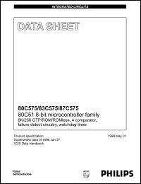 Click here to download P80C575EBAA Datasheet