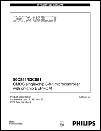 Click here to download P83C851FBP Datasheet