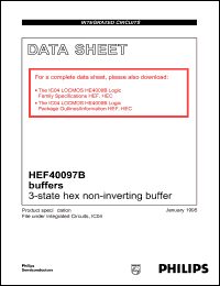 Click here to download HEF40097BT Datasheet