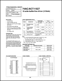 Click here to download 74AC11827D Datasheet