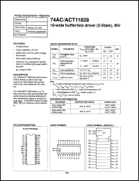 Click here to download 74ACT11828N Datasheet