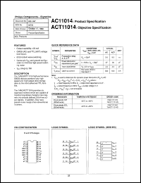 Click here to download 74ACT11014D Datasheet