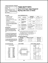 Click here to download 74ACT11874D Datasheet