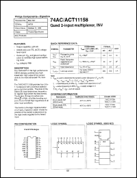 Click here to download 74AC11158 Datasheet