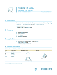 Click here to download BUK9219-55A Datasheet