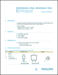 Click here to download BUK9524-55A Datasheet