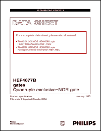 Click here to download HEF4077B Datasheet