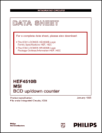 Click here to download HEF4510B Datasheet