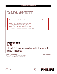 Click here to download HEF4515BN Datasheet