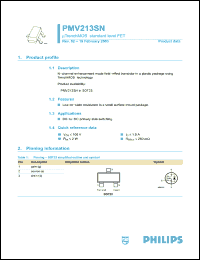 Click here to download PMV213SN Datasheet