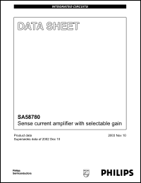 Click here to download SA58780 Datasheet