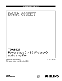 Click here to download TDA8927 Datasheet