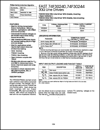 Click here to download N74F30240N-B Datasheet