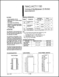 Click here to download 74AC11150N Datasheet