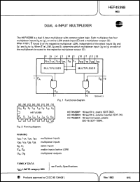 Click here to download HEF4539BTD Datasheet