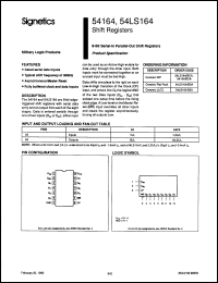 Click here to download N74LS164N Datasheet