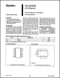 Click here to download S54LS295BW/883B Datasheet