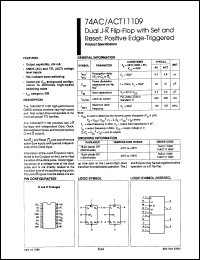 Click here to download 74ACT11109D-T Datasheet