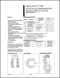 Click here to download 74ACT11169N Datasheet