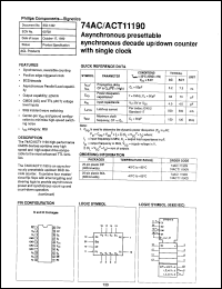 Click here to download 74AC11190D-T Datasheet