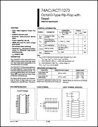 Click here to download 74ACT11273D Datasheet