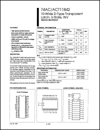 Click here to download 74ACT11842N Datasheet