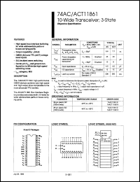 Click here to download 74ACT11861N Datasheet