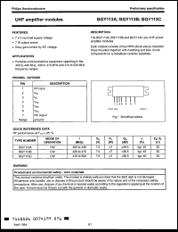 Click here to download BGY113B Datasheet