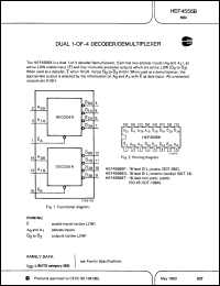 Click here to download HEF4556BPN Datasheet