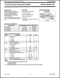 Click here to download MC1458F-A Datasheet