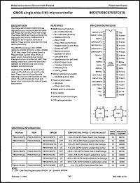 Click here to download P80C575EBA Datasheet