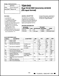 Click here to download TDA1543A/S6 Datasheet