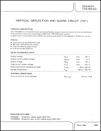 Click here to download TDA3654U Datasheet