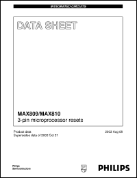 Click here to download MAX810ZW Datasheet