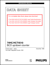 Click here to download 74HC4510PW Datasheet