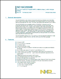 Click here to download SC16C2550B_07 Datasheet