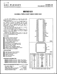 Click here to download MV95101-3CHP Datasheet