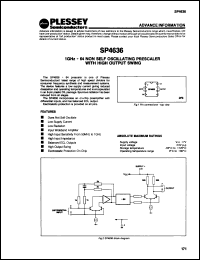 Click here to download SP4636 Datasheet